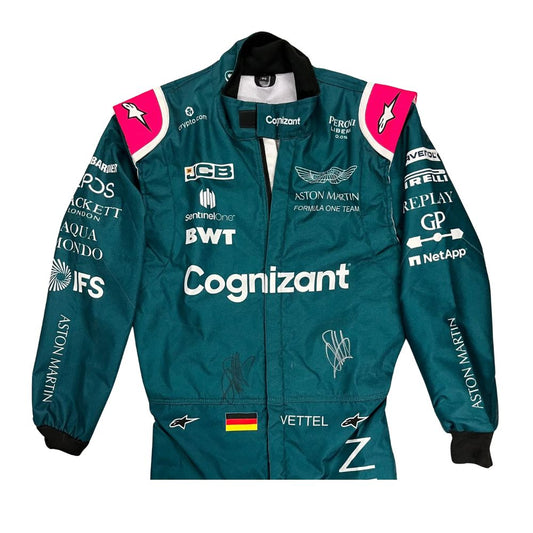 Costume Replica F1 Race Sebastian Vettel Aston Martin 2021